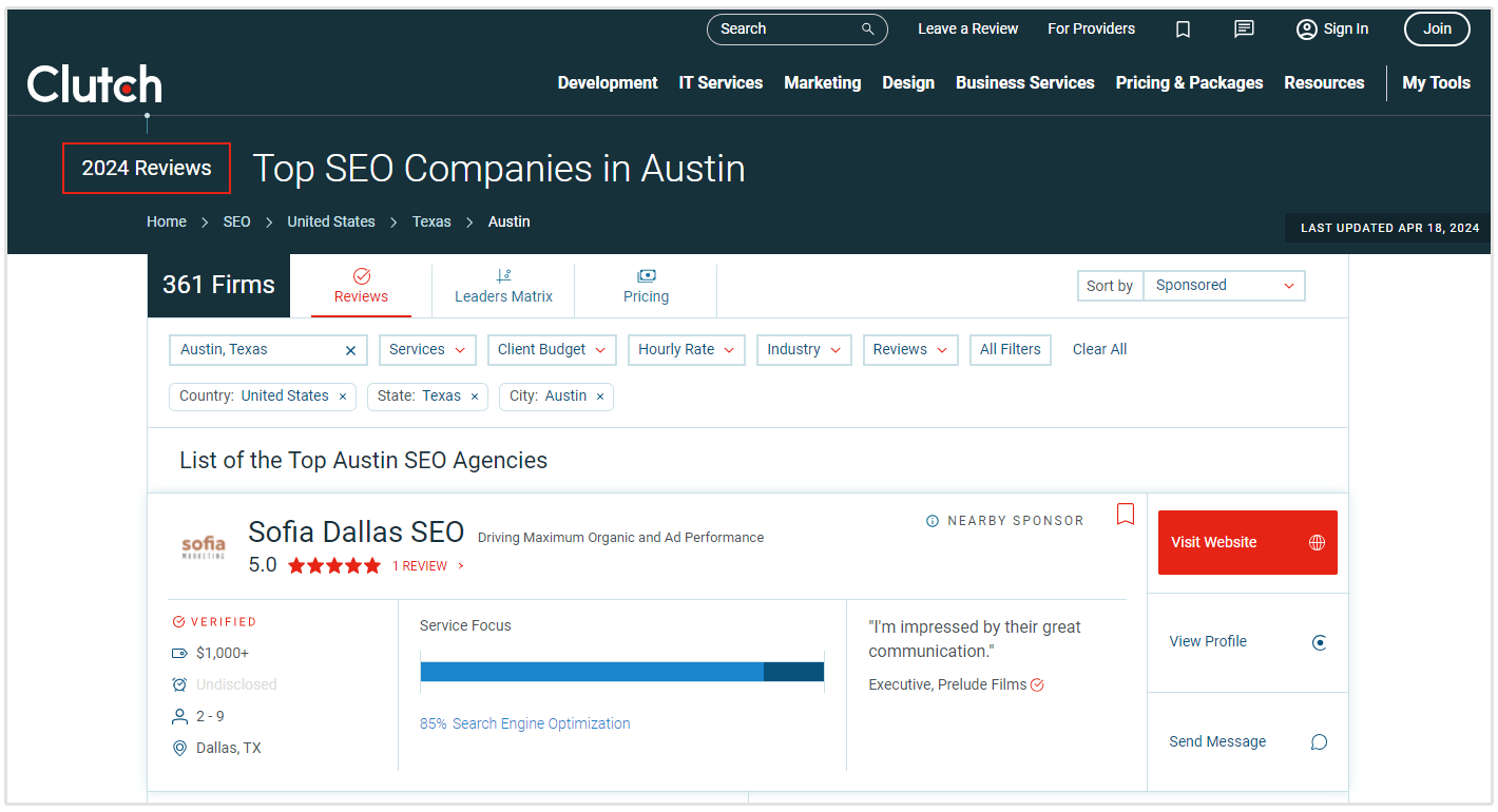 seo bureauer i Austin